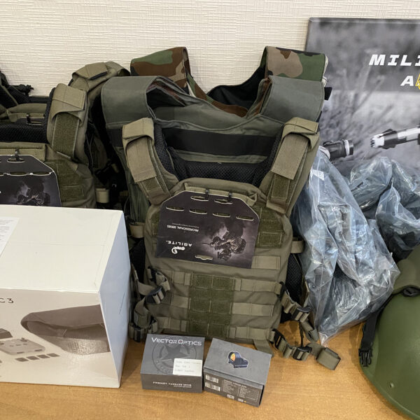 26.05 we bought a drone, body armor and sights for the military